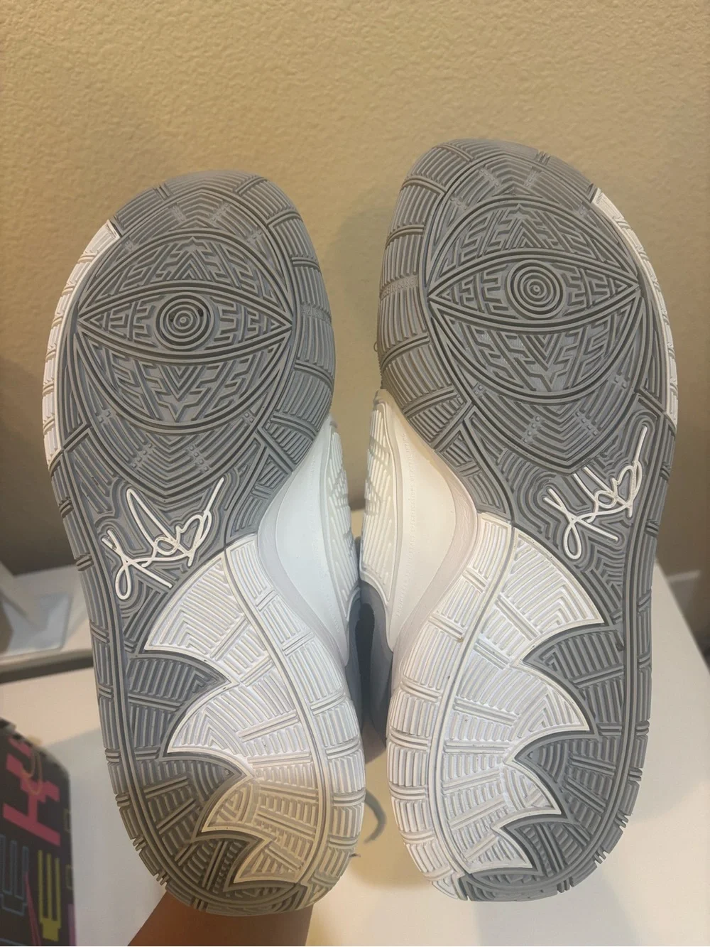 Nike Kyrie 6 TB Promo Gray and White High-Top Basketball Shoes